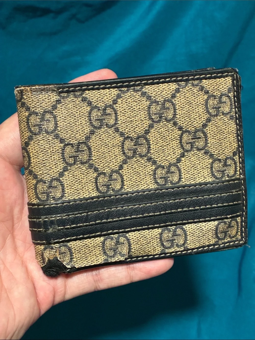 Gucci Vintage Mens Wallet Damaged